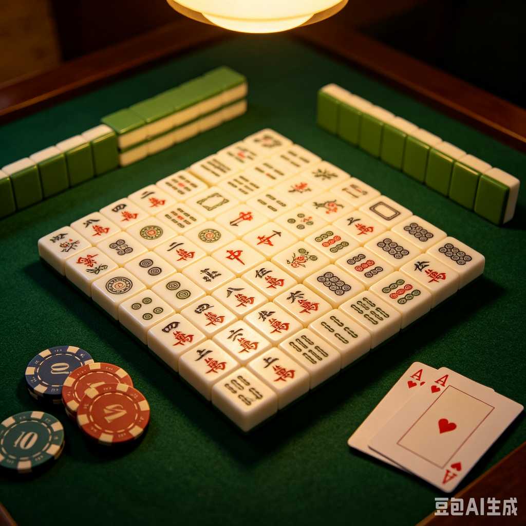 logo engrave mahjong tiles
